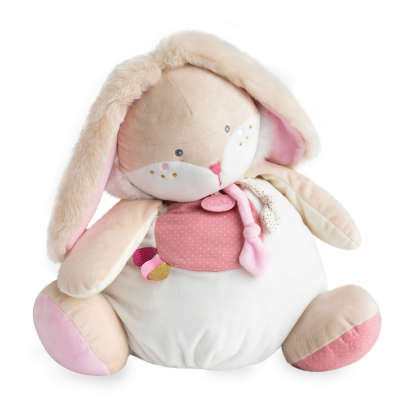 Papuche the rabbit pyjama bag pink white beige 
